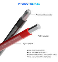 Cable JZD UL THHN 14AWG-750MCM con revestimiento de nailon, conductor de aluminio resistente al fuego, cable para conductos y bandejas de cables.