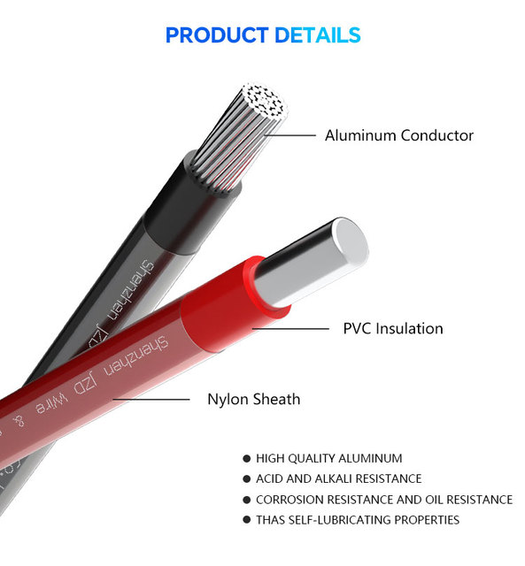 JZD UL THHN Wire 14AWG-750MCM  Nylon Jacket Rated Flame Resistant Aluminum Conductor Building Wire for Conduit Cable Tray