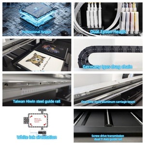 3040 trạm kép DTG Áo Thun trực tiếp đến máy in May 5 Màu Cmyk máy in Áo thun Dệ<span class=keywords><strong>t</strong></span> trắng cho doanh nghiệp nhỏ - Product Image 2