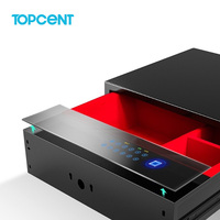 Topcent аксессуары для гардероба, система хранения вне одежды, черный внутри, красный сенсорный экран, секретный код коробки