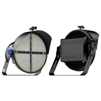 Lumière de stade à LED ronde pour Football américain, 600W 1000W IP66 150Lm/W AC100-277V 0-10V Dim IK08 pour l'extérieur, lumière de Sport à LED