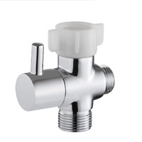 Pour American Standard tout cuivre T-Type vanne d'eau pour toilette 7/8 \ "X 7/8 \" X 1/2 \ "un deux trois voies séparateur d'eau pommeau de douche