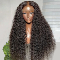 Perruque bouclée Pixie couleur Ombré de luxe, perruque frontale en dentelle transparente HD 13x4, cheveux humains, ligne de cheveux pré-épilée, perruque colorée