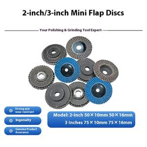 Yüksek zirkonya aşındırıcı 2-inch 3-inch Flap diskler Metal paslanmaz çelik taşlama parlatma için OEM pnömatik açı öğütücü - Product Image 4