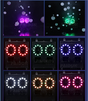 Machine à fumée et bulles LED RGB 1500W avec contrôle DMX et 2 dispositifs à effet de fumée pour mariages