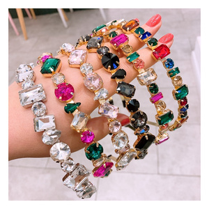 <span class=keywords><strong>Serre</strong></span>-têtes Luoyan Bling en cristal, bandeaux à strass, accessoires capillaires étincelants en diamant pour femmes et filles, pour fêtes et mariages - Product Image 2