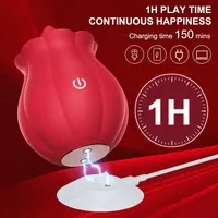 Rosen-Spielzeug Zungenleckender Vibrator für Frauen, Leistungsstarker Oraler Brustwarzen- und Klitorisstimulator, Massagegerät für Erwachsene, Sexspielzeug für Frauen
