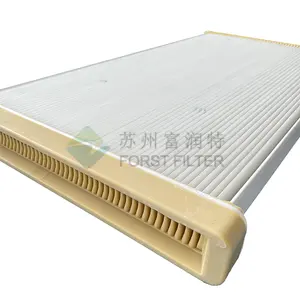 Polyurethane Frame Air Cement Dust Pleated Flat HEPA Panel Filter