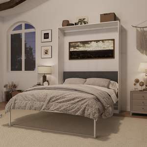 Precio al por mayor, cama Murphy de madera maciza multifunción, armario con Pared de tamaño personalizado para muebles para el hogar, almacenamiento que ahorra espacio - Product Image 3