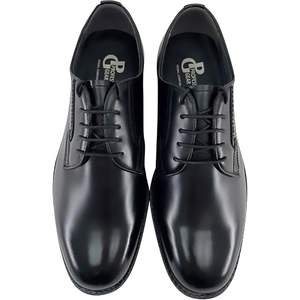 Regal Corporation chaussures habillées professionnelles pour hommes NL74 Oxfords formelles en cuir véritable large 4E robe cimentée noire à bout uni - Product Image 5