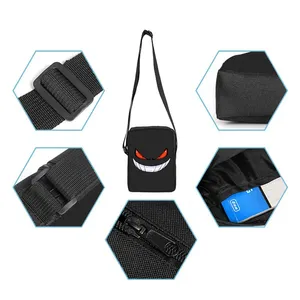 <span class=keywords><strong>Evil</strong></span> Smile Pattern 3D Cartoon 3D Crossbody Bag Bolsa de mensajero de moda de un solo lado para niños/niñas El mejor regalo informal - Product Image 5