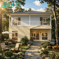Maison préfabriquée modulaire de luxe Akay, structure en acier, isolée thermiquement, conteneur préfabriqué, mini-maison pour hôtel de villégiature
