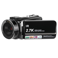 Videocámara Digital Full HD Handicam Mini DV con Conectividad WiFi, Memoria Integrada de 256 GB, Visión Nocturna, Pantalla LCD Giratoria, Zoom 16X