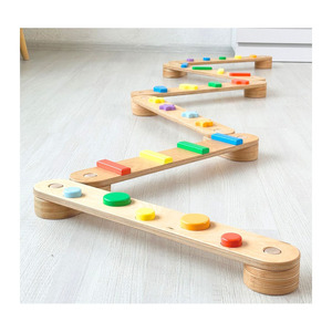 Jouet éducatif Montessori, marchepied pour enfants unisexe, poutre d'équilibre double face pour les enfants <span class=keywords><strong>de</strong></span> 2 <span class=keywords><strong>à</strong></span> 7 ans - Product Image 1