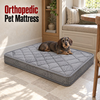 Matelas orthopédique pour chien en marque propre avec housse matelassée amovible et lavable et options de tissus personnalisés pour la literie pour animaux de compagnie en vente au détail