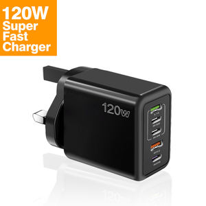 120w 5 porte veloce blocco caricabatterie A muro spina Usb stazione di ricarica di alimentazione adattatore 3pd tipo C e 2 Usb caricabatterie per <span class=keywords><strong>cellulare</strong></span> - Product Image 1