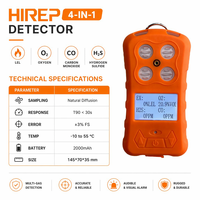 Detector de Gas Portátil 4 en 1 Versátil con Certificación IECEx y ATEX para CO/O2/H2S/EX, Detección de Alta Precisión