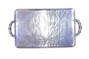 Vintage Forged Aluminium Serving Tray Modern <b>High</b> Finished Serving Tray Top Quality Luxury <b>Table</b> and <b>Kitchen</b> Ware Tray - Product Image 2