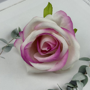 LO-777 Vente en gros de têtes de <span class=keywords><strong>roses</strong></span> artificielles en soie faites à la main pour mariage, Saint-Valentin, boîte à fleurs et décoration de gâteaux - Product Image 2