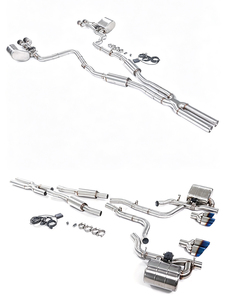 <span class=keywords><strong>Precio</strong></span> al por mayor: Sistema de escape Catback GFC con acabado cepillado y pulido, válvula electrónica, para <span class=keywords><strong>Dodge</strong></span> Challenger 3.6L V6, tubo intermedio y escape trasero con puntas cuádruples azules - Product Image 6