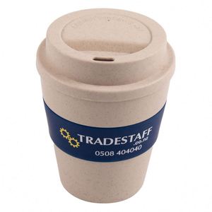 Gobelet de voyage sans BPA, anti-fuite, portable, en paille de blé, pour café en voiture - Product Image 4