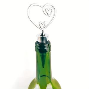 Alloy Wine Stoppers Heart Design Metal Bottle Stopper Set For Valentine's Day Kitchen Use - Product Image 2