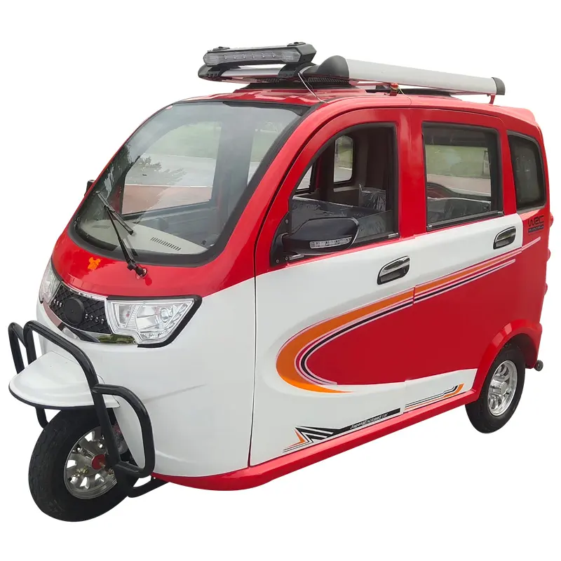 2021 tres ruedas triciclo eléctrico de carga de la motocicleta Rickshaw completamente cerrado de la movilidad Scooter