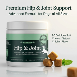 Complément alimentaire pour chiens et chats à base de sulfate de chondroïtine, comprimés à mâcher, pour les hanches et les articulations, avec zinc et protéines, pour la santé des animaux de compagnie - Product Image 2