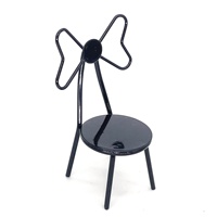 Nouveau design 1:12 maison de poupée bricolage cabane mini modèle OB11 scène accessoires chaise papillon