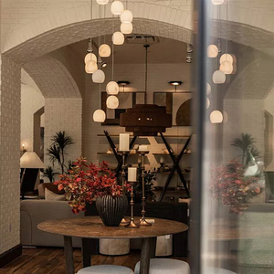 โคมไฟระย้าทรงกลมอะลาบาสเตอร์หรูหราทันสมัยพร้อมไฟ LED สำหรับห้องนั่งเล่นในวิลล่า ตกแต่งเพดานทรงกลม โคมไฟห้อยทรงกลมอะลาบาสเตอร์ - Product Image 5