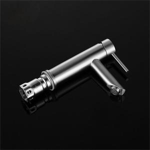 304 Stainless Steel Single Handle Basin Faucet Ceramic Valve Core <b>Deck</b> Mounted Hot And Cold Water Single Hole Faucet - Product Image 1