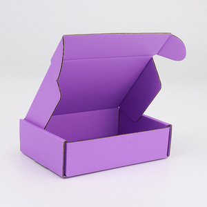 Emballages de vêtements pour petites entreprises écologiques, boîtes d'expédition en carton ondulé, boîtes d'avion, rose noir, papier recyclé 2 mm mat - Product Image 6