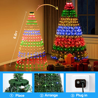 Lumières d'Halloween, lampe de mariage, décorations de Noël commerciales, lumières LED pour arbre, IP65 4.5V RGBIC