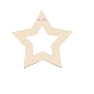 Guirnalda de <span class=keywords><strong>Madera</strong></span> con Forma de Estrella de Cinco Puntas para Cumpleaños, Graduación, Halloween, Decoración para Colgar en la Pared para Fiestas de Bebés de Cien Días - Product Image 5