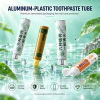 Tube de dentifrice à embout fin pour dosage précis, emballage de pâte de revêtement partiel