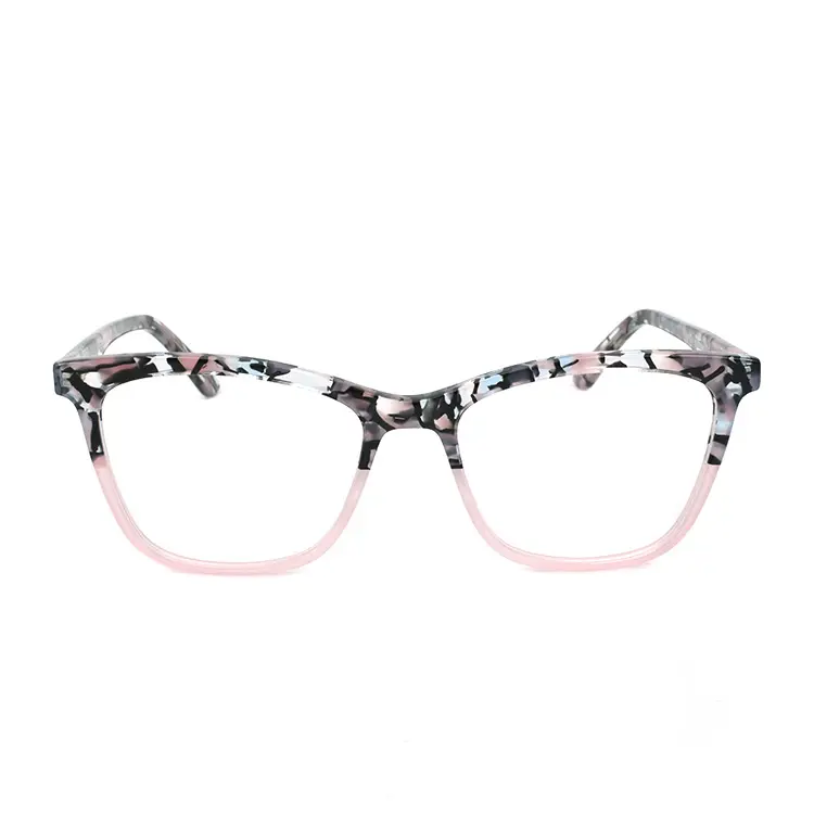 Custom Beautiful Cateye Women Acetate Stylish High Quality Buffalo Horn Designer Eye Glasses Eyeglasses Frames