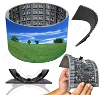 Módulo de Pantalla LED Flexible de Alta Frecuencia de Actualización de 7680 Hz, Panel Flexible P1.5P1.8 P2.5 P3P4P5 para Fondo de Escenario, Pantalla Curva, Video Wall