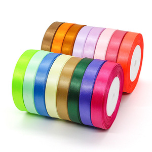 FangZhi Satin Ribbon 1.5Cm Single Face 100% Polyester Solid Color For Clothing Gift Packaging - Product Image 5