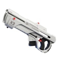Pistola de Agua Electrónica Automática X3 de Gran Capacidad y Largo Alcance (13m), con Mochila de Plástico y Batería Extraíble
