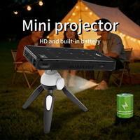 Proyector DLP P09II Más Vendido, Batería de 5000 mAh, 100 ANSI Lúmenes, Android 14, Enfoque Manual, 2 GB, 32 GB, Full HD 1080P, Video 4K, para Exteriores