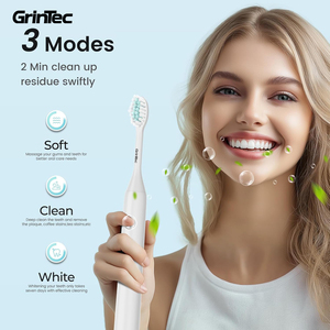Spazzolino Elettrico Sonico a 3 Modalità con Doppia Testina in Filamento Conico Dupont per una Pulizia Profonda dei <span class=keywords><strong>Denti</strong></span> Sensibili - Product Image 2
