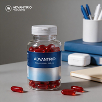 Bouteilles en plastique PET transparentes de qualité pharmaceutique de 250 ml, contenants vides pour comprimés, capsules et stockage de produits solides
