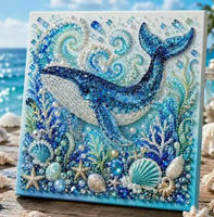 Kit de Peinture Diamant DIY Animaux Marins en Gros pour Adultes – Kit Artisanat pour Cadeaux à Domicile – Prix Usine