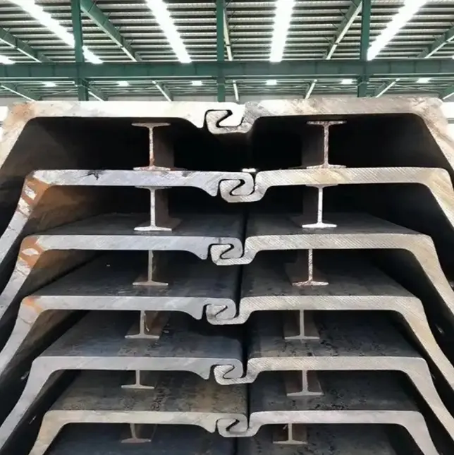 China Wholesale Carbon Steel Sheet Pile Type 2 Type 3 Steel Sheet Piles Z Type For Cofferdam Engineering