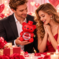 Boîte Cadeau Fait Main à Motif Ours Mignon pour la Saint-Valentin Romantique, Prix Usine Inédit