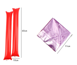 Venta al por mayor <span class=keywords><strong>precio</strong></span> barato personalizado ecológico inflable animando trueno palos fabricantes de ruido para el deporte evento Fiesta suministros - Product Image 4