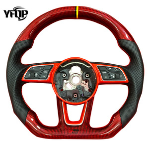 Volante Deportivo de Fibra de Carbono Negra Forjado a Medida para Autos <span class=keywords><strong>Audi</strong></span> A4 A5 S3 <span class=keywords><strong>45</strong></span> RS3 RS4 RS5 B9 - Product Image 2