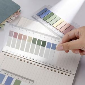 แท็บสีโมรันดีคุณภาพสูงแบบขายส่ง กระดาษโน้ตแบบมีกาว แผ่นบันทึกน่ารัก สมุดบันทึกแบบมีกาว ที่คั่นหนังสือ - Product Image 4