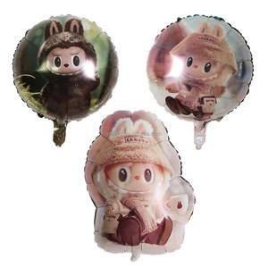 Labuibui 18 inç Alüminyum Folyo Balon Gece Pazarı Tezgahı Şişirilebilir Oyuncak Rabubu Bubble Mart Bubble Mart 18 inç Balon Balon - Product Image 3