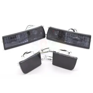 Auto Voorbumper 4 Stks/set Zwarte Mistlamp Voor Vw Golf 3 MK3 1991 - 1997